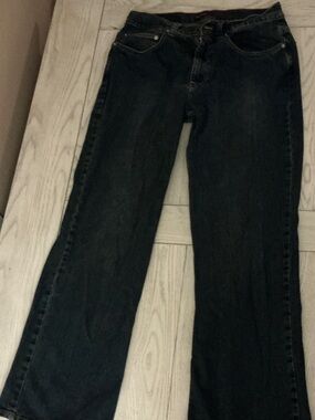 Perry Ellis Black Wide-Leg Flare Jeans